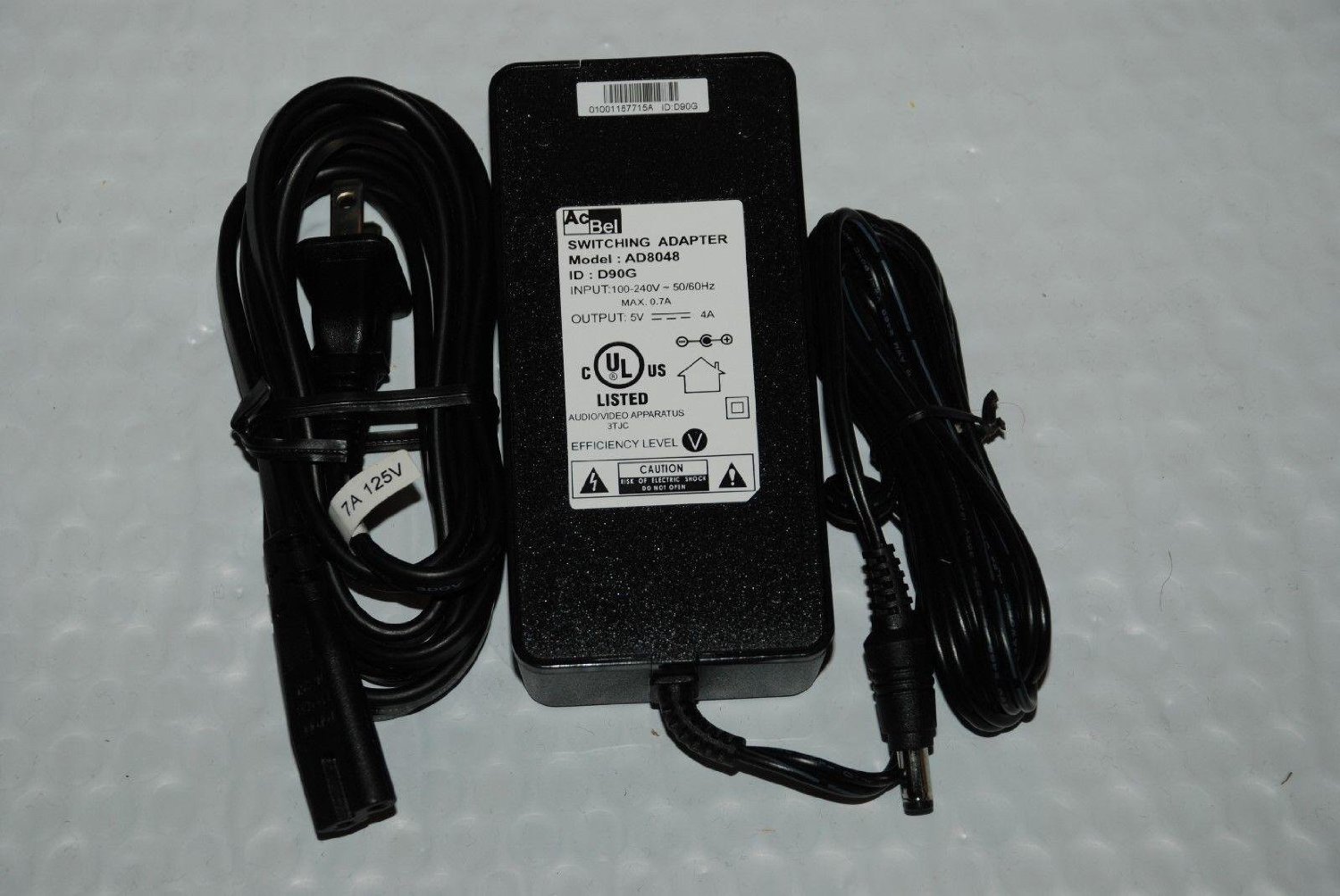 ACBEL Switching Adapter AD8048 D90G 100-240v 50/60Hz 0.7A Max 5V 4A Power Supply - Click Image to Close